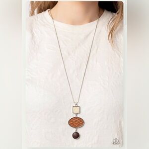 Paparazzi Necklace ~ Walk the TWINE - Brown